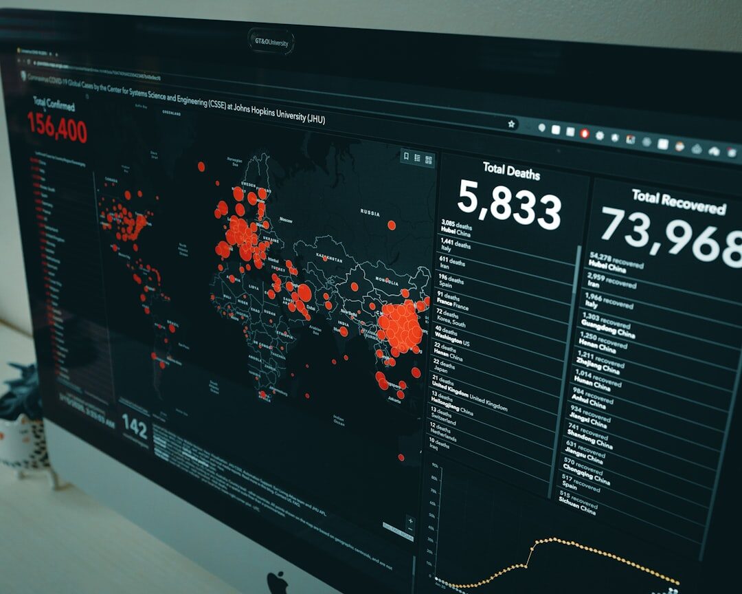 Data analysis visualization with graphs and AI processing